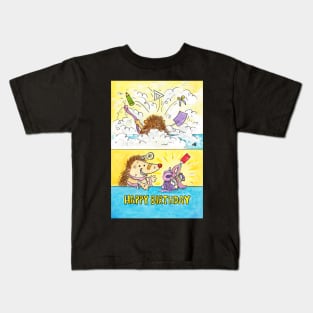 Birthday Wrapping Disaster Kids T-Shirt